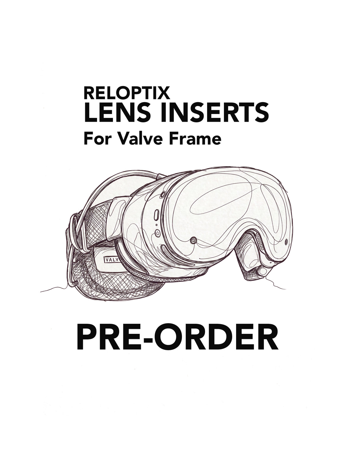 Reloptix Valve Frame VR Non-Prescription Lens Insert Kit